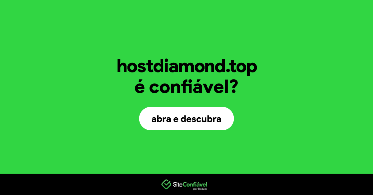 O site hostdiamond.top é confiável?