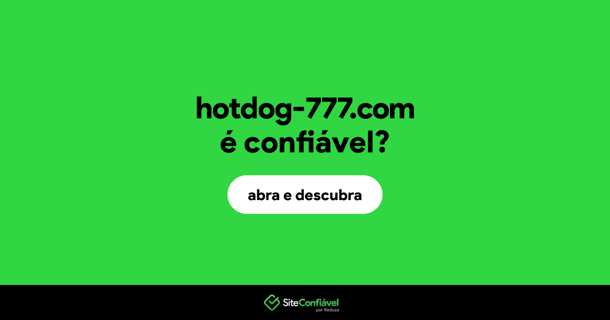 O site hotdog-777.com é confiável?