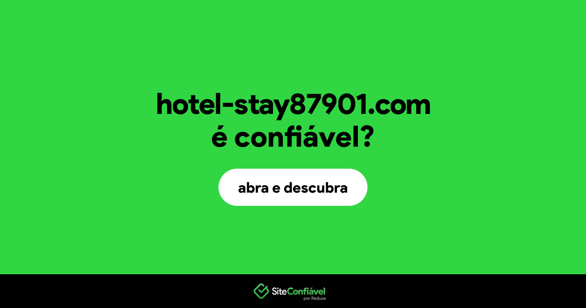 O site hotel-stay87901.com é confiável?