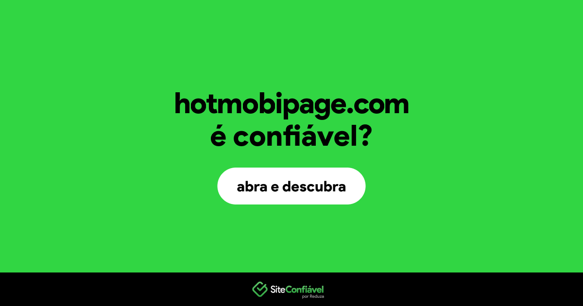 O site hotmobipage.com é confiável?