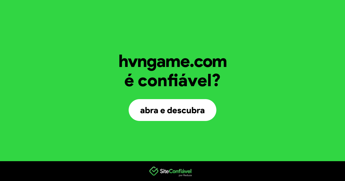 O site hvngame.com é confiável?