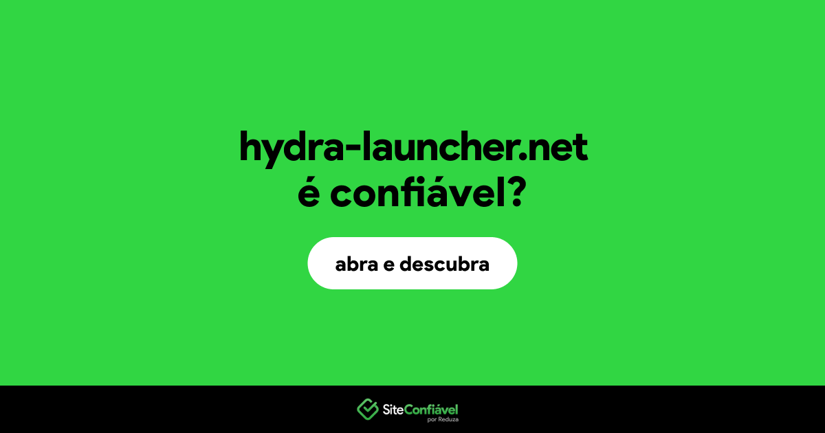 O site hydra-launcher.net é confiável?