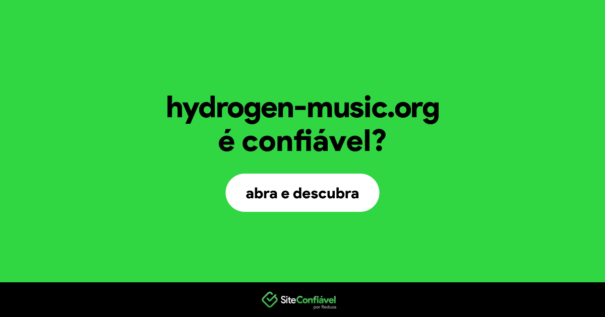 O site hydrogen-music.org é confiável?