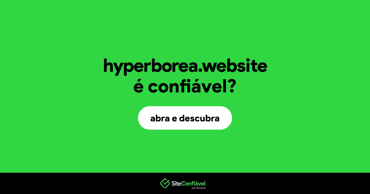 O site hyperborea.website é confiável?