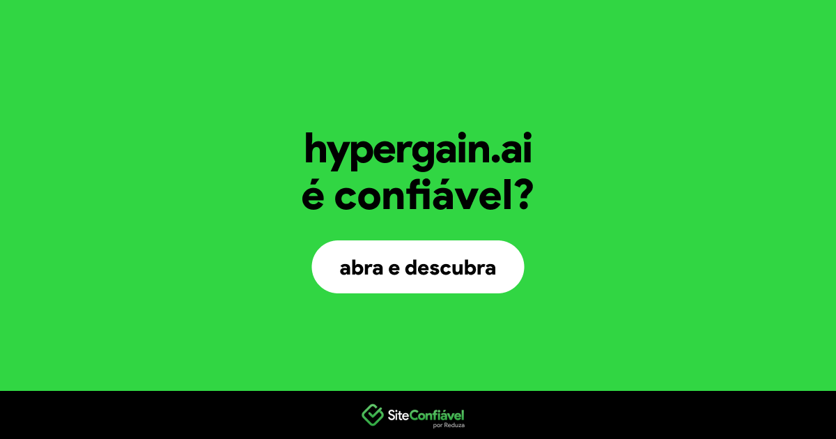 O site hypergain.ai é confiável?
