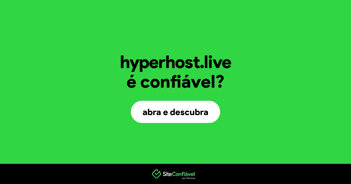 O site hyperhost.live é confiável?