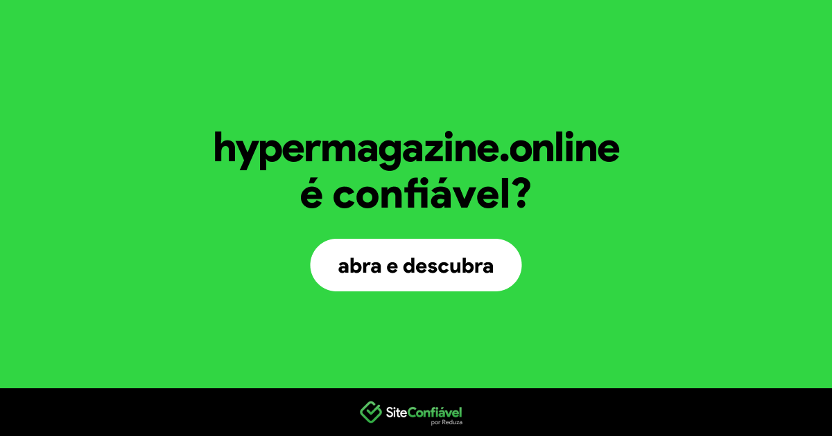 O site hypermagazine.online é confiável?