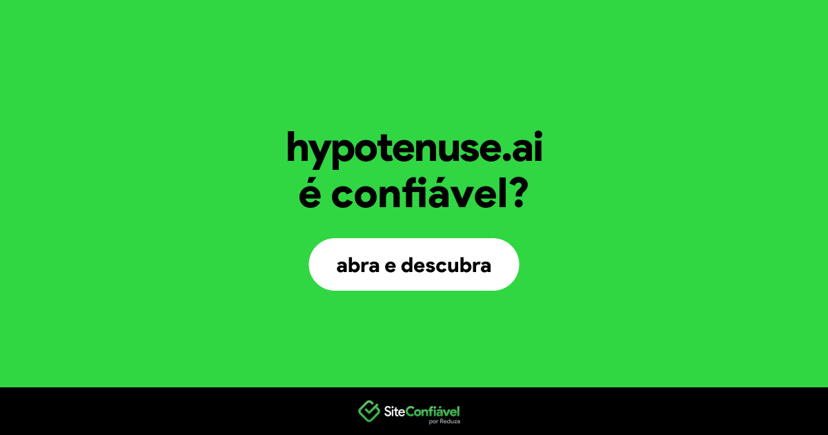 O site hypotenuse.ai é confiável?