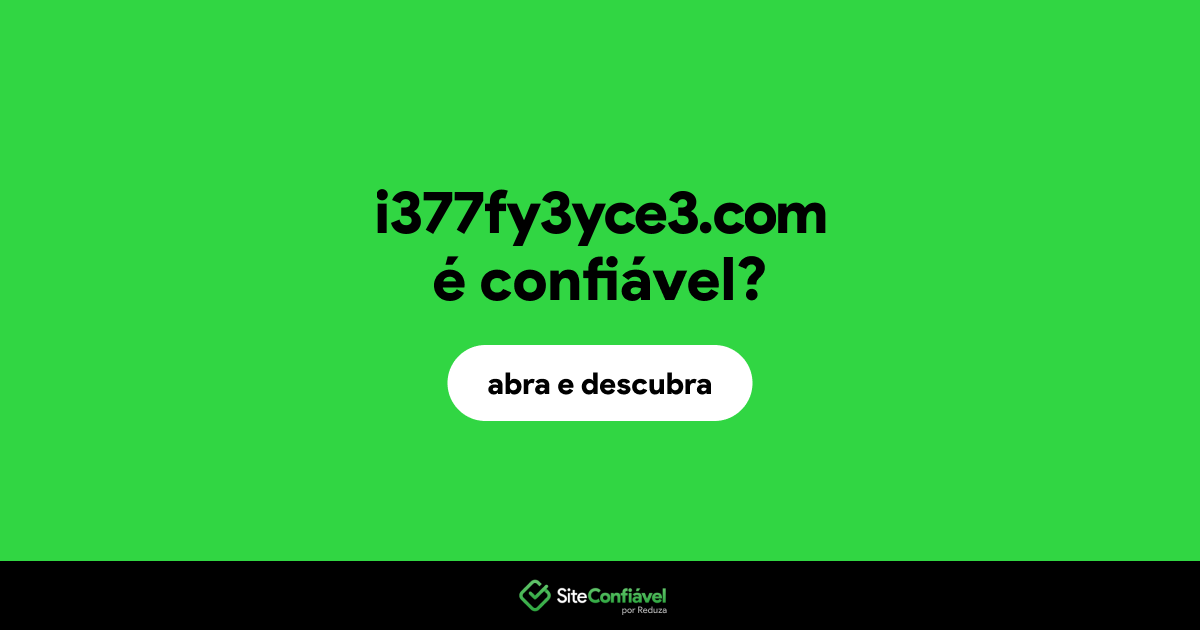 O site i377fy3yce3.com é confiável?
