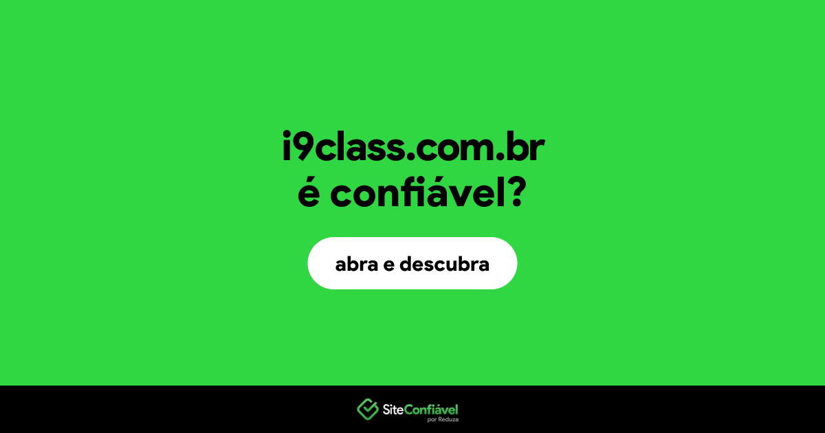 O site i9class.com.br é confiável?