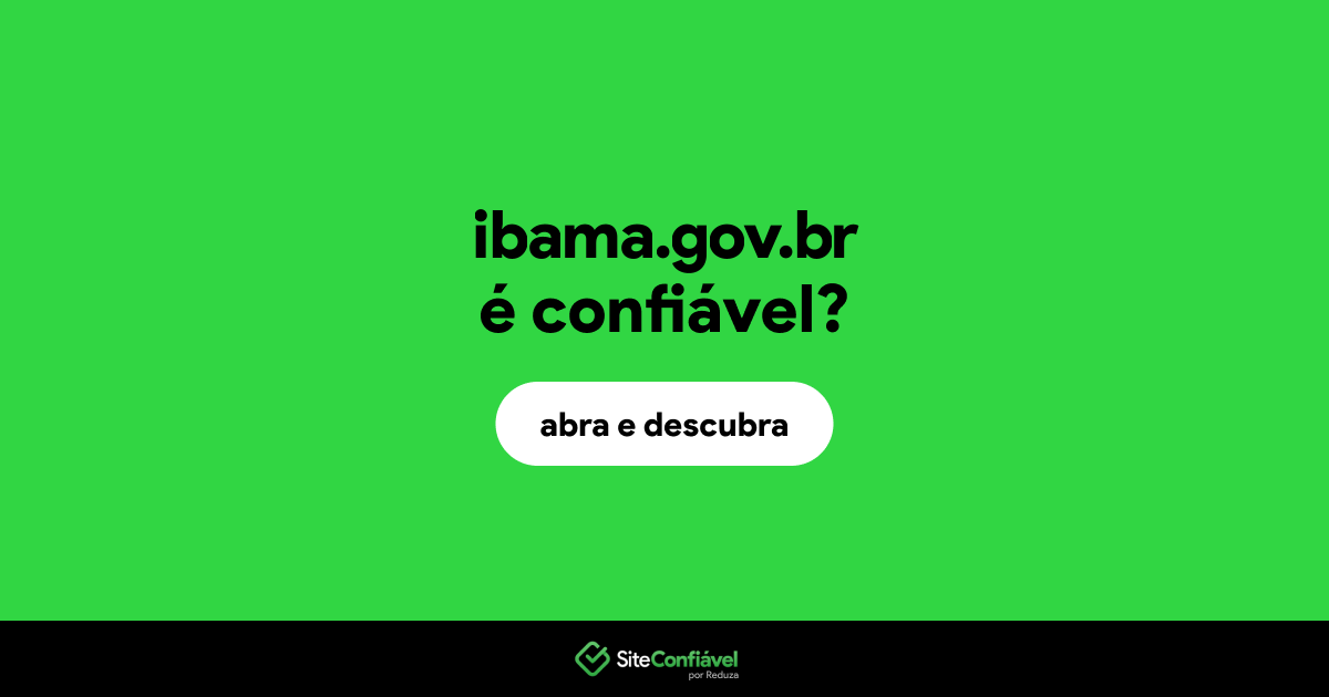 O site ibama.gov.br é confiável?