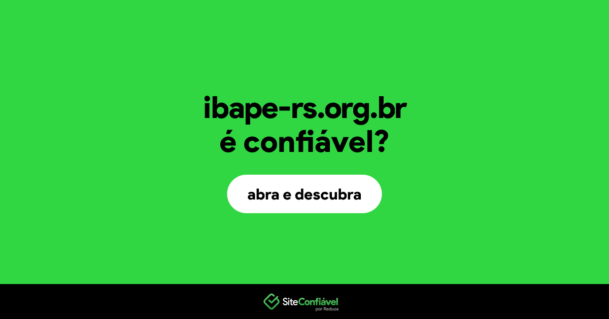 O site ibape-rs.org.br é confiável?