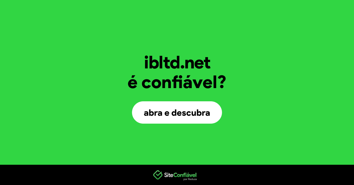 O site ibltd.net é confiável?