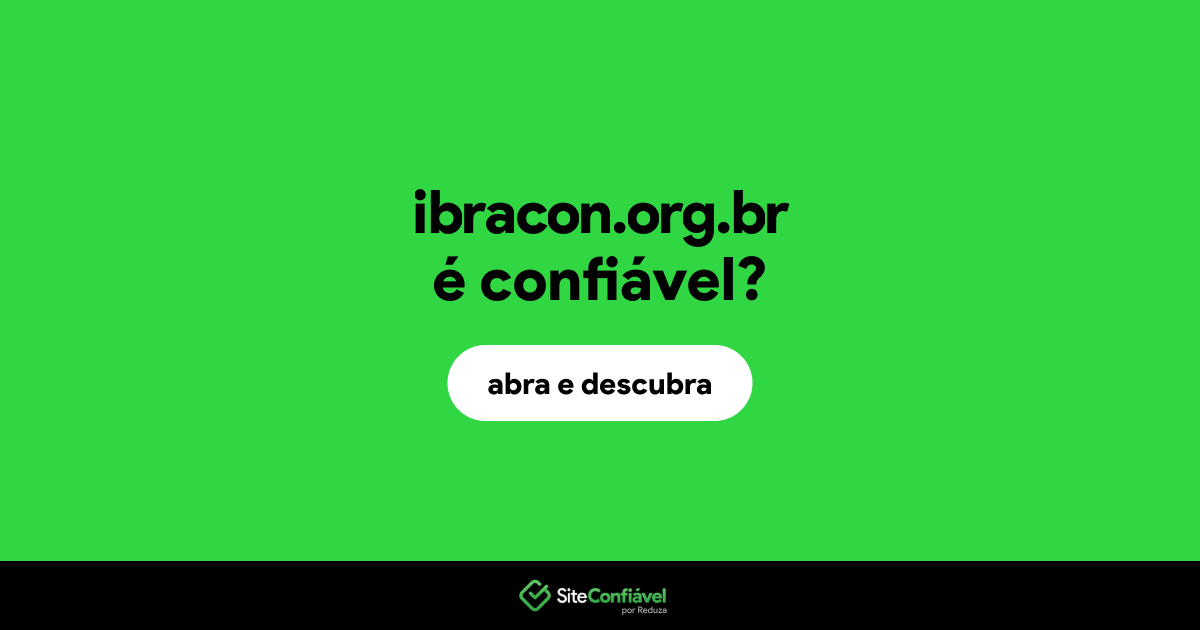 O site ibracon.org.br é confiável?