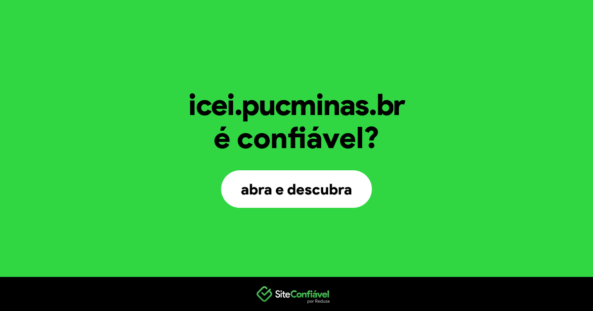 O site icei.pucminas.br é confiável?