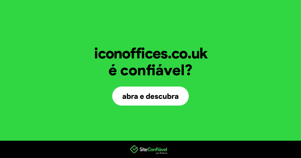 O site iconoffices.co.uk é confiável?