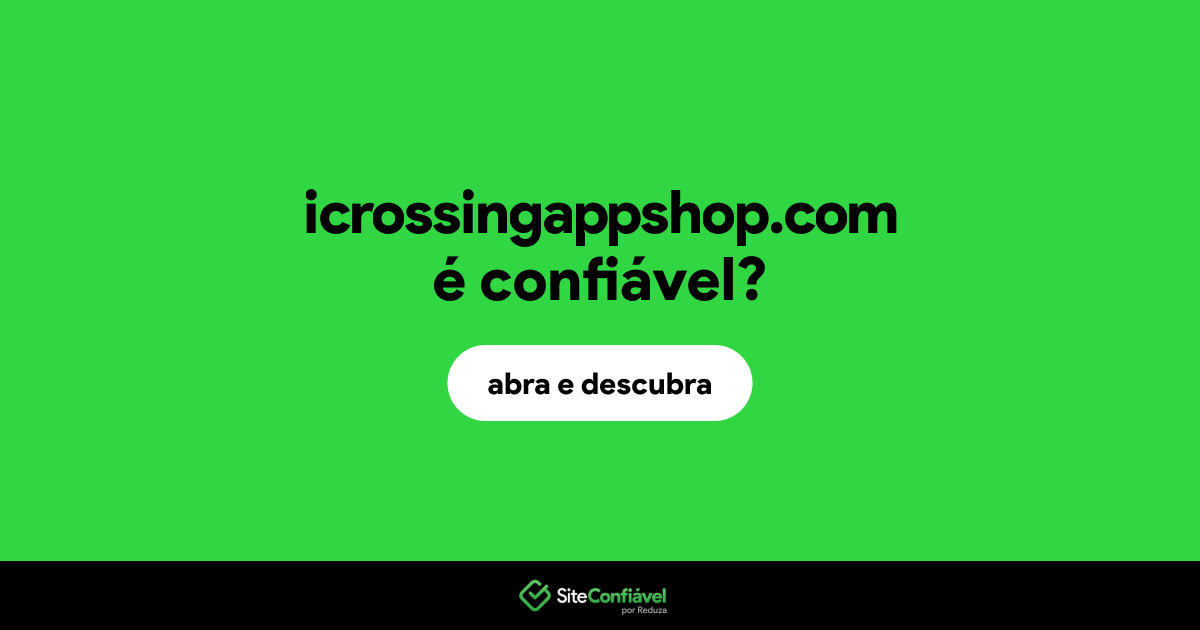 O site icrossingappshop.com é confiável?