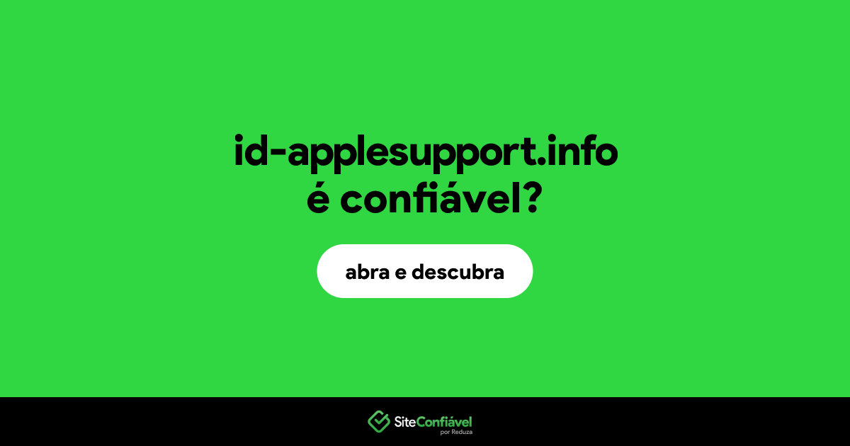 O site id-applesupport.info é confiável?