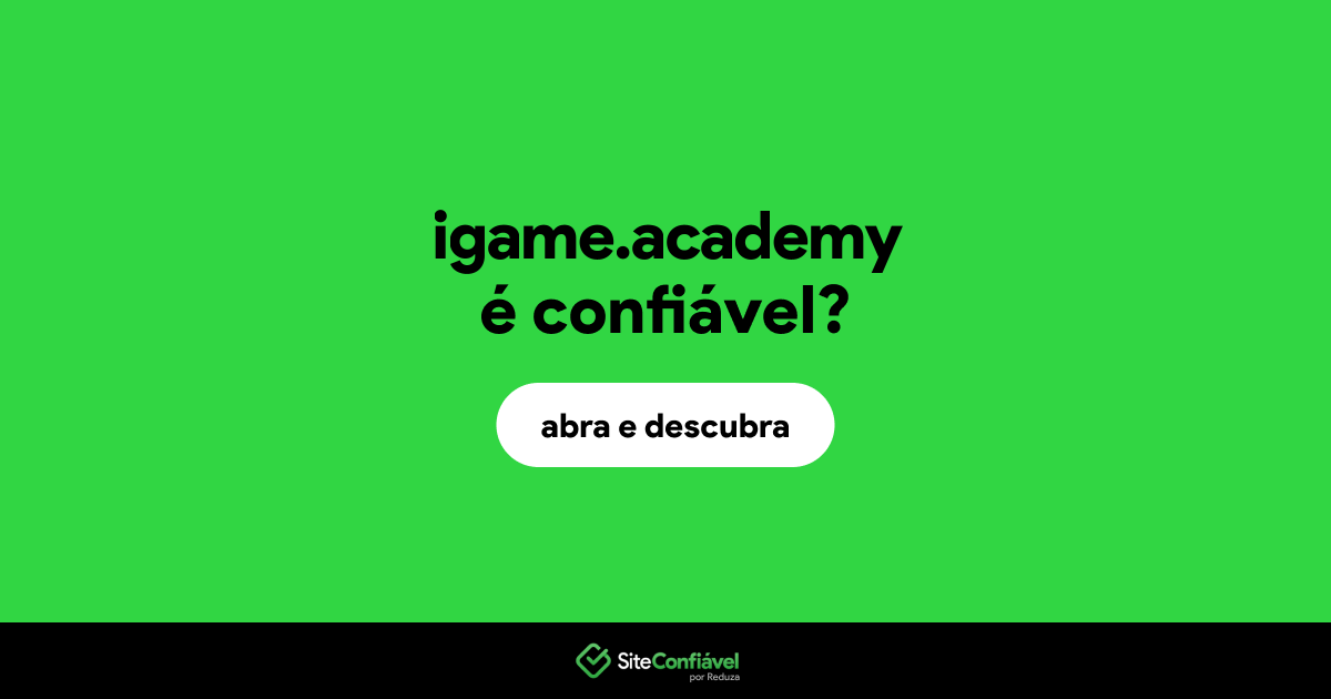 O site igame.academy é confiável?