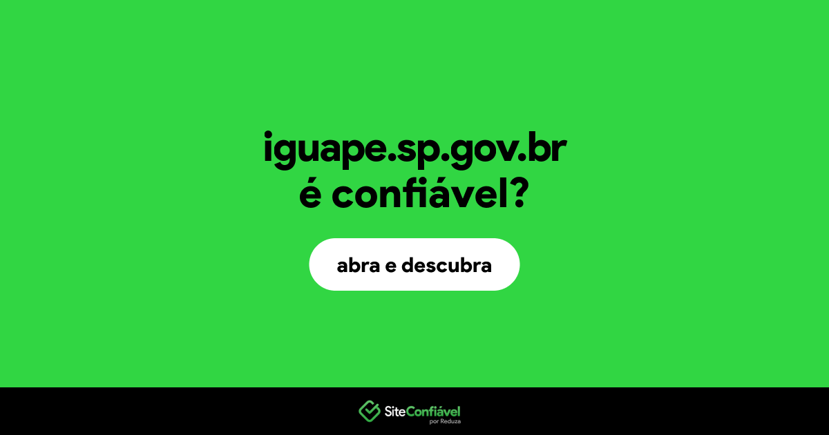 O site iguape.sp.gov.br é confiável?