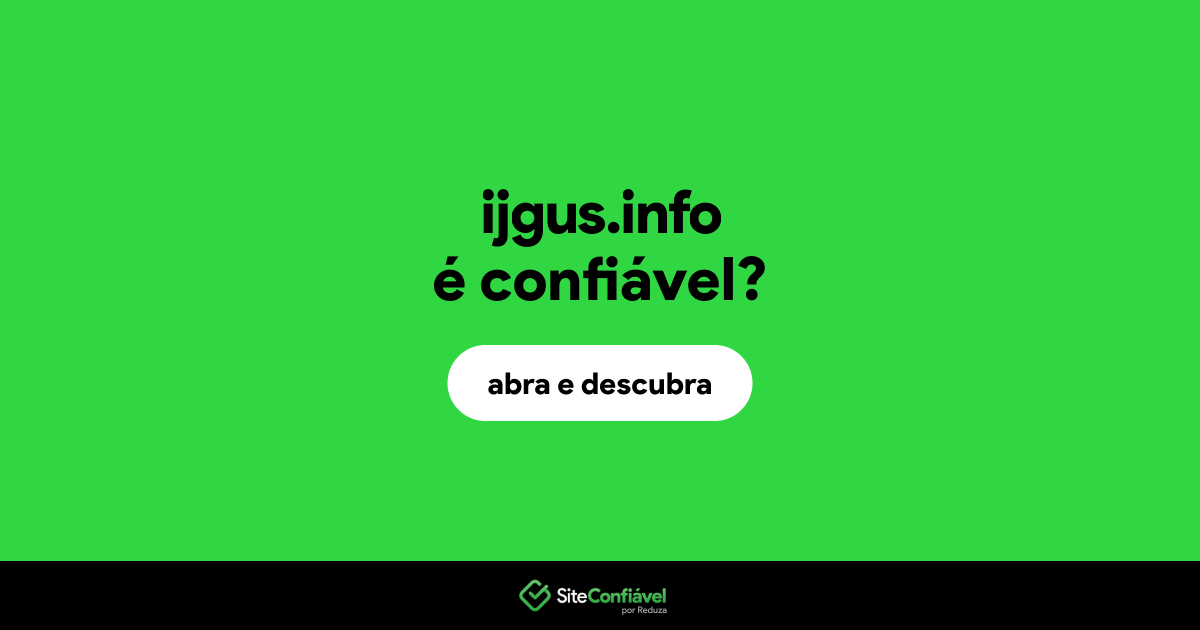 O site ijgus.info é confiável?