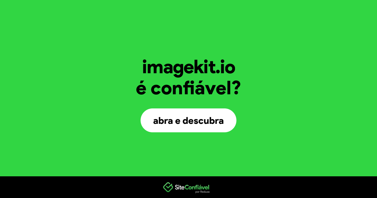 O site imagekit.io é confiável?