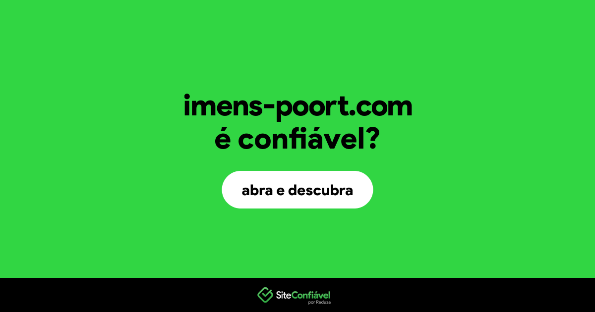 O site imens-poort.com é confiável?