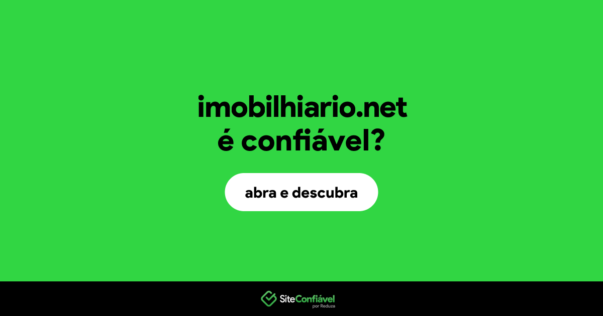 O site imobilhiario.net é confiável?