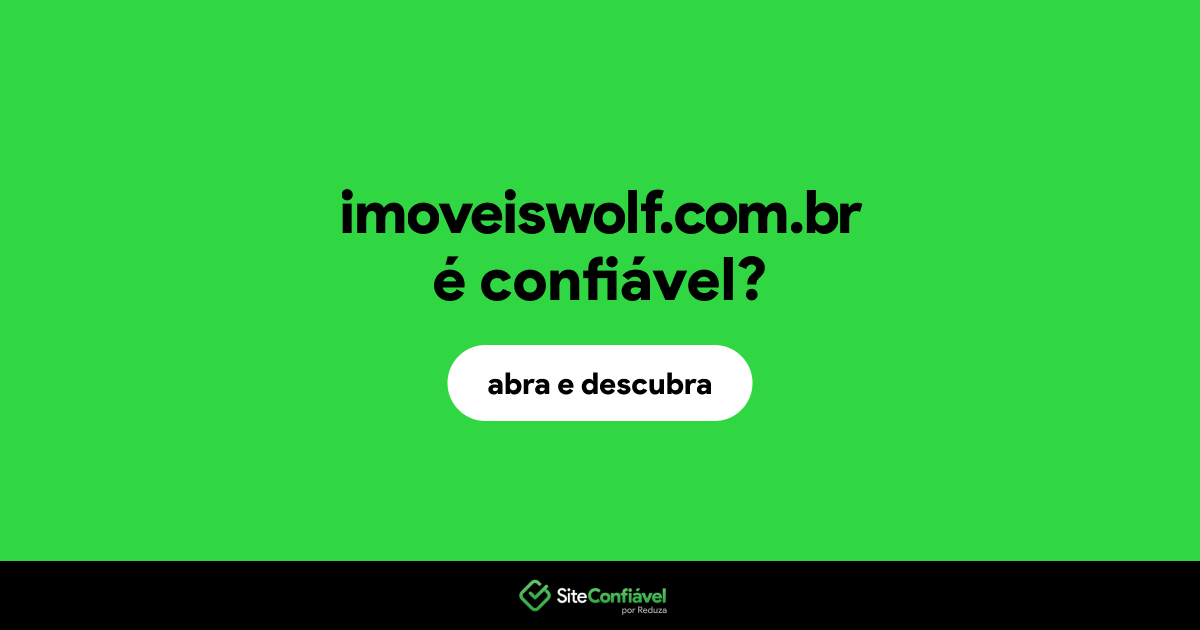 O site imoveiswolf.com.br é confiável?