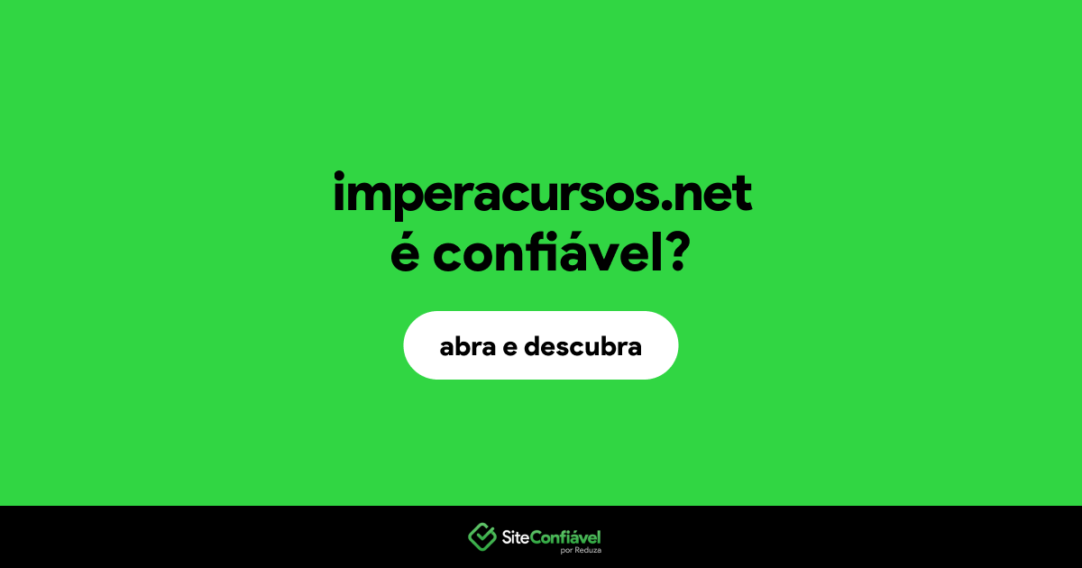O site imperacursos.net é confiável?