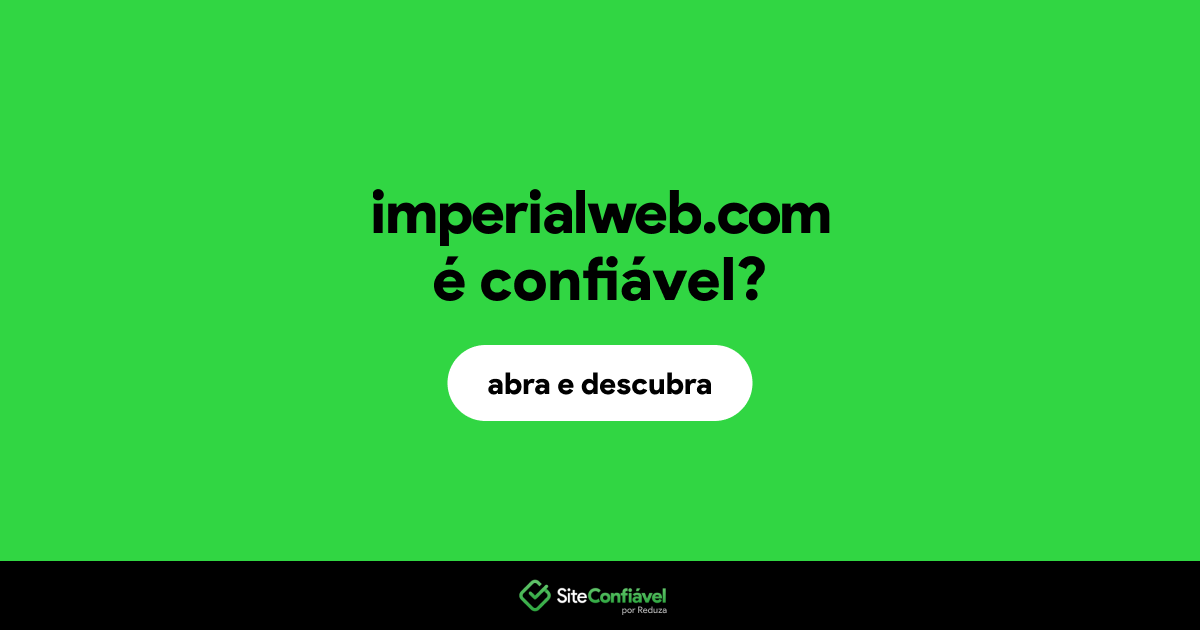 O site imperialweb.com é confiável?