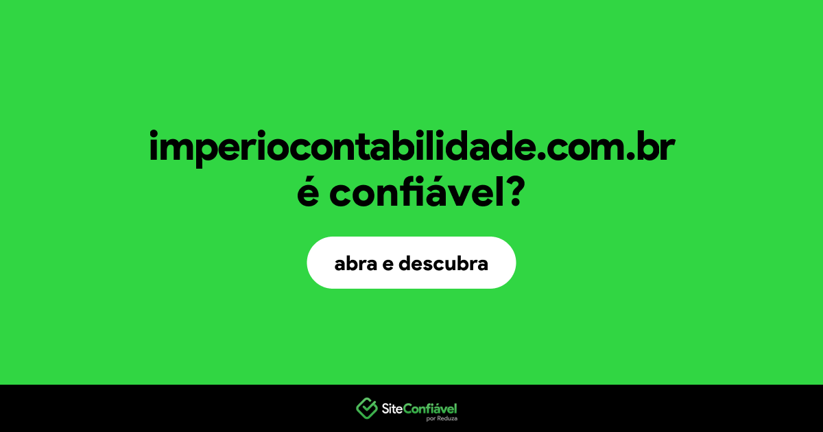 O site imperiocontabilidade.com.br é confiável?