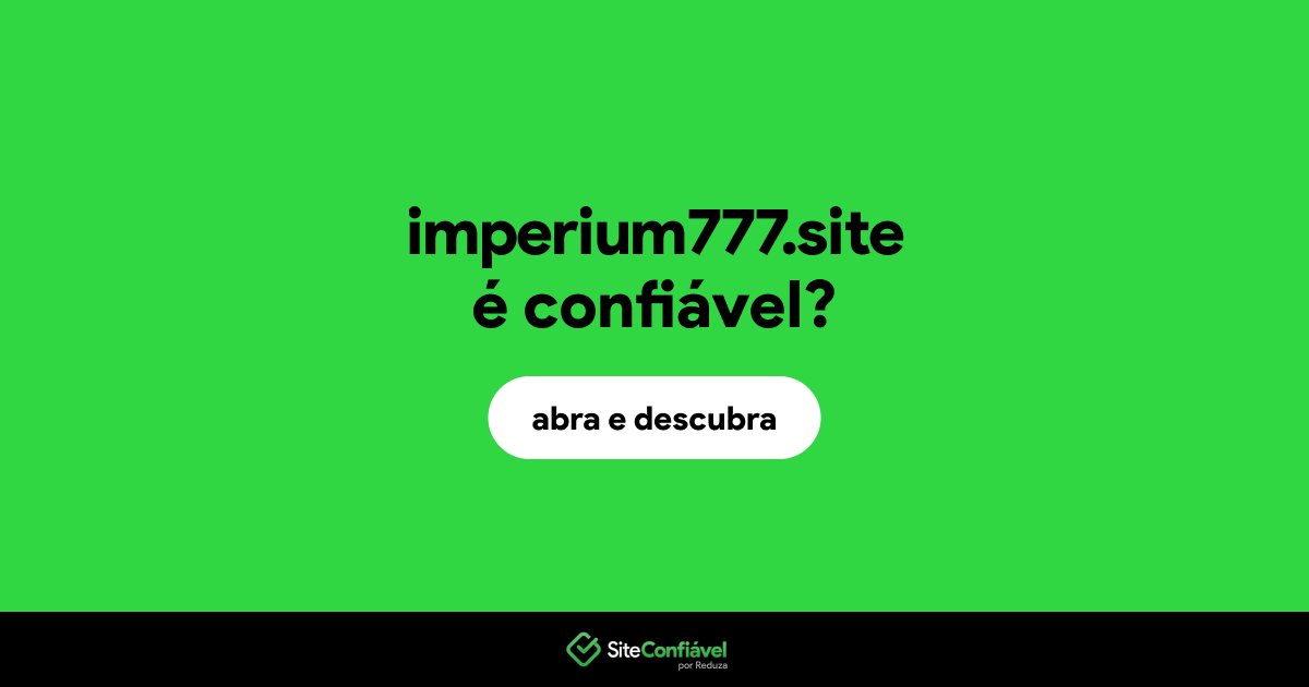 O site imperium777.site é confiável?