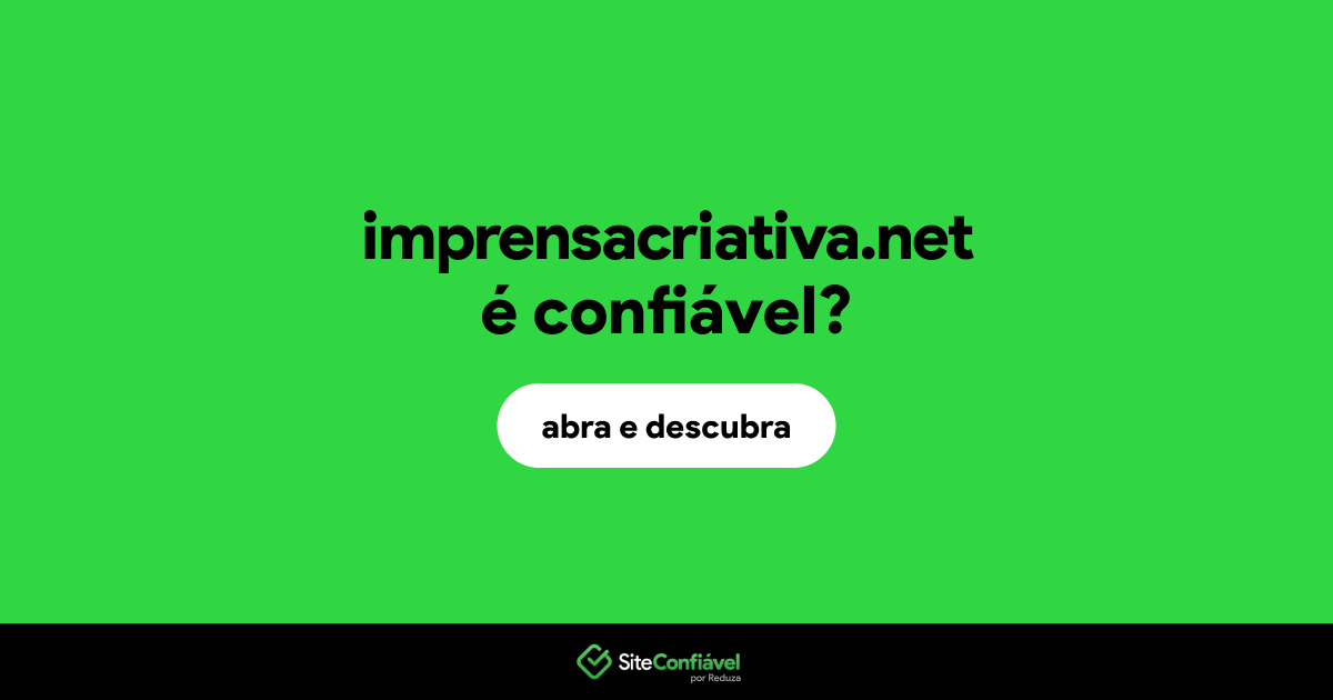 O site imprensacriativa.net é confiável?