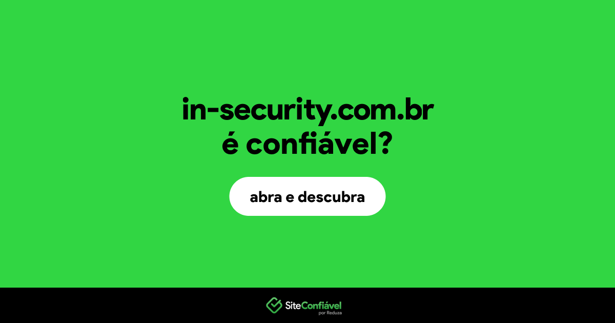 O site in-security.com.br é confiável?