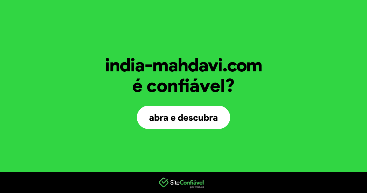O site india-mahdavi.com é confiável?