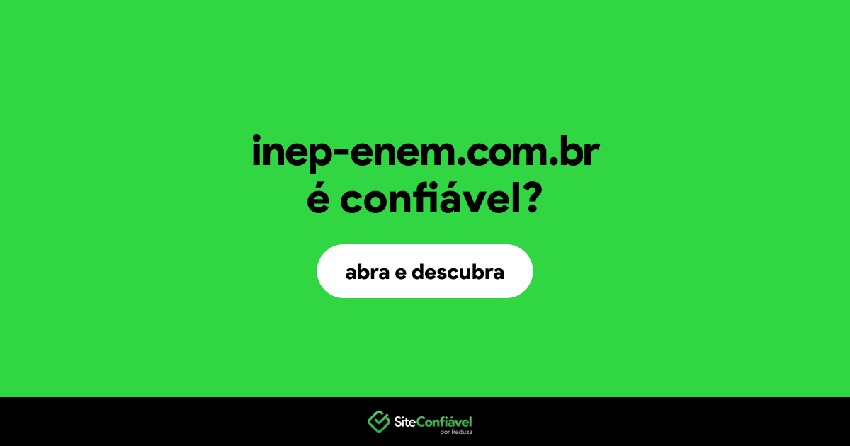 O site inep-enem.com.br é confiável?