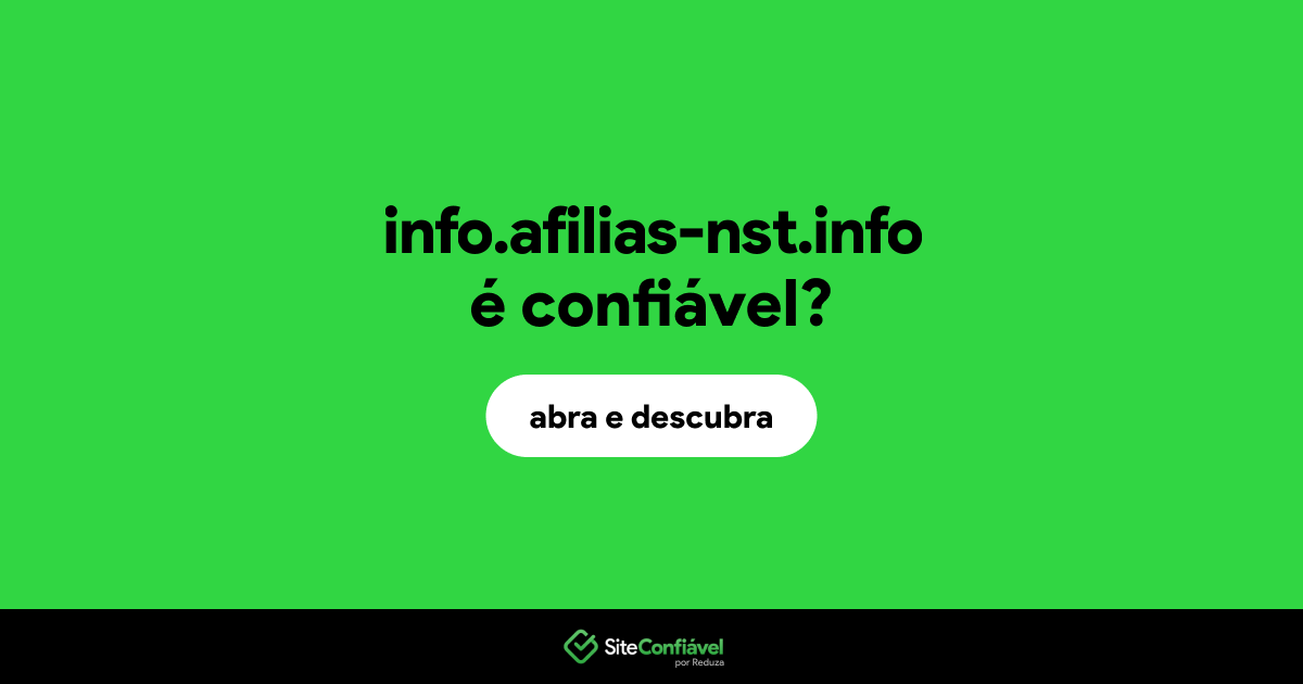 O site info.afilias-nst.info é confiável?