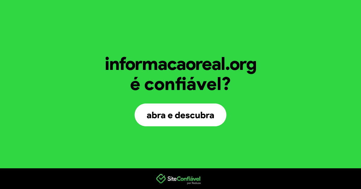 O site informacaoreal.org é confiável?