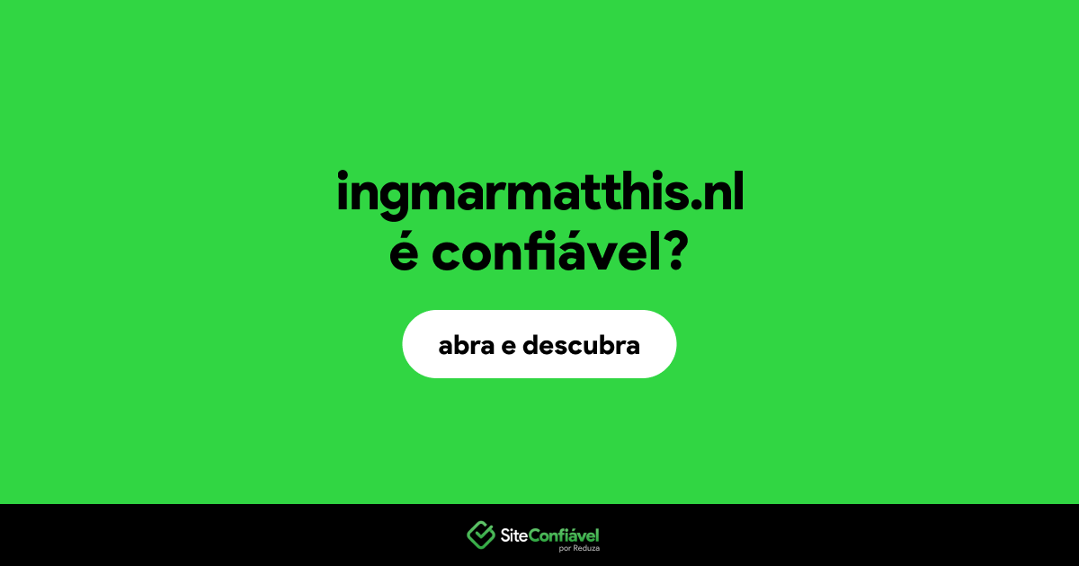 O site ingmarmatthis.nl é confiável?