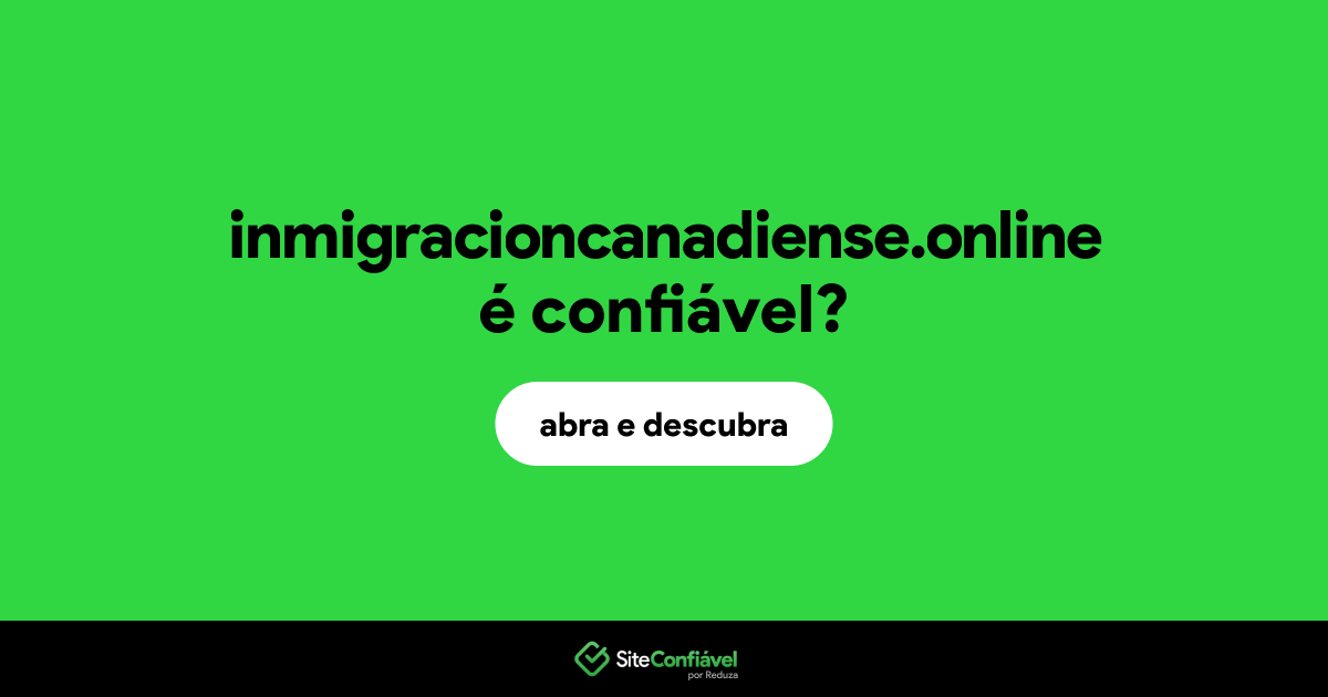 O site inmigracioncanadiense.online é confiável?