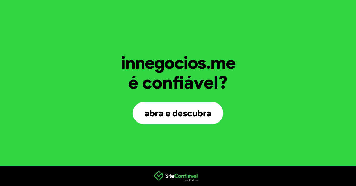 O site innegocios.me é confiável?