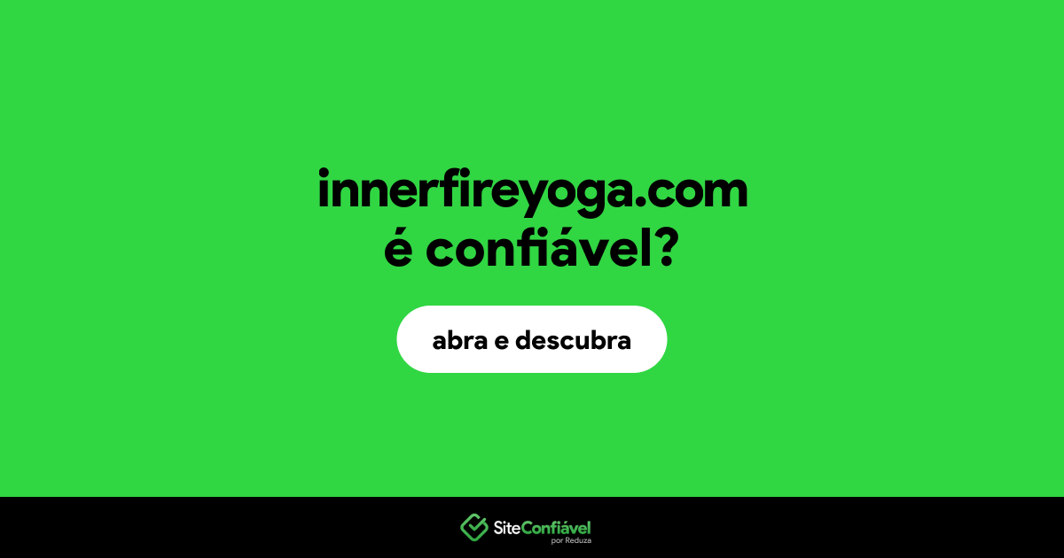 O site innerfireyoga.com é confiável?