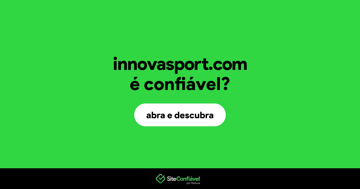 O site innovasport.com é confiável?