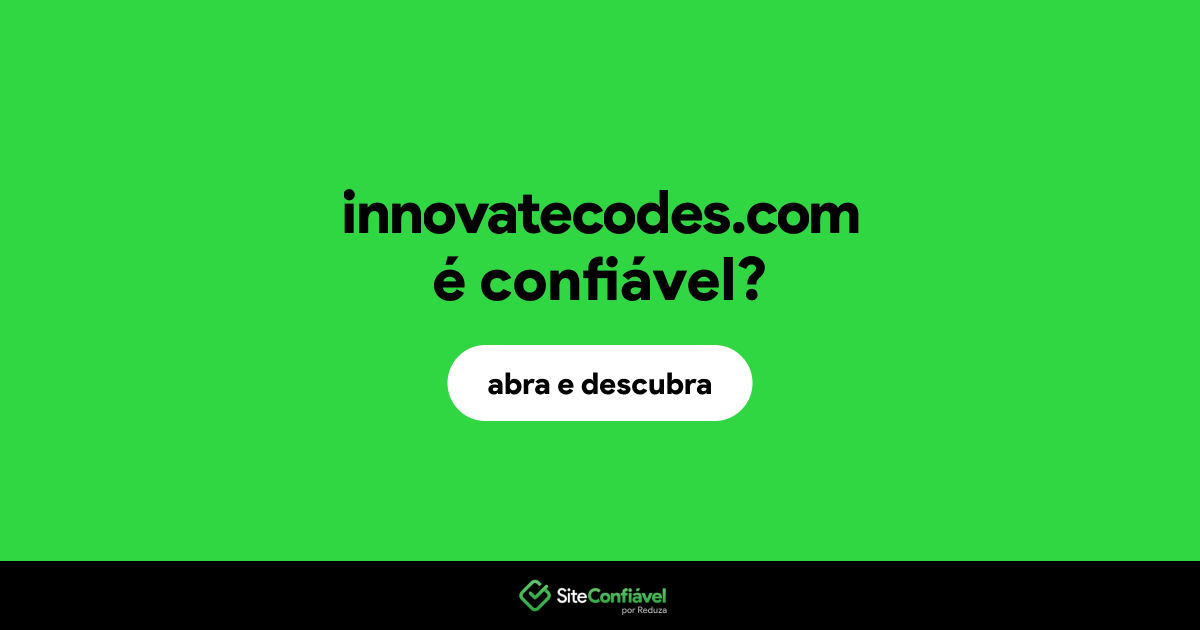 O site innovatecodes.com é confiável?