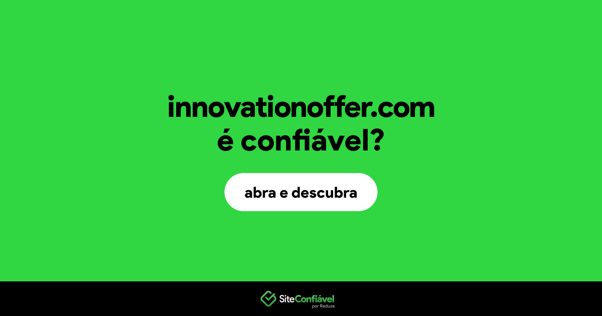 O site innovationoffer.com é confiável?