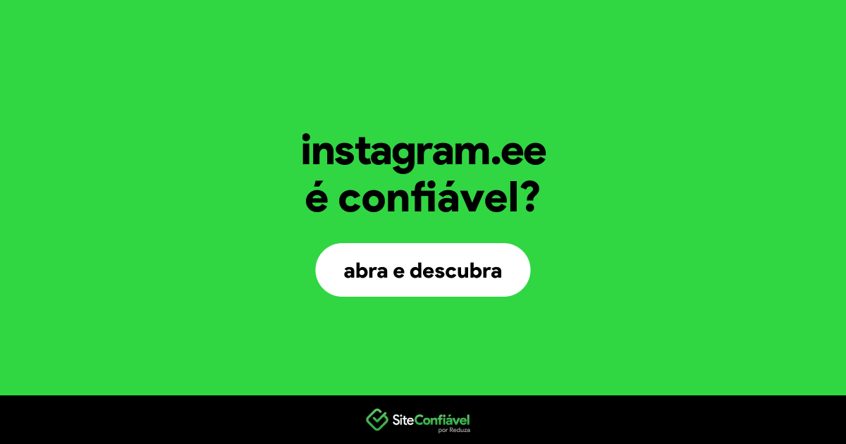 O site instagram.ee é confiável?