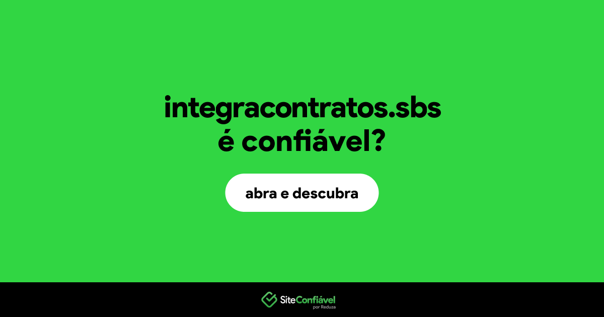 O site integracontratos.sbs é confiável?