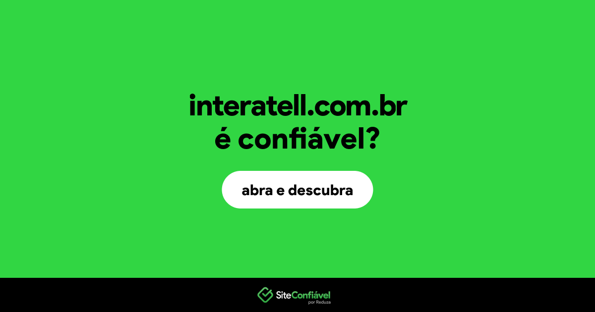 O site interatell.com.br é confiável?
