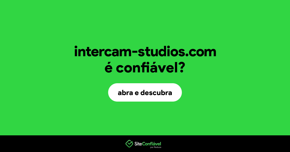 O site intercam-studios.com é confiável?